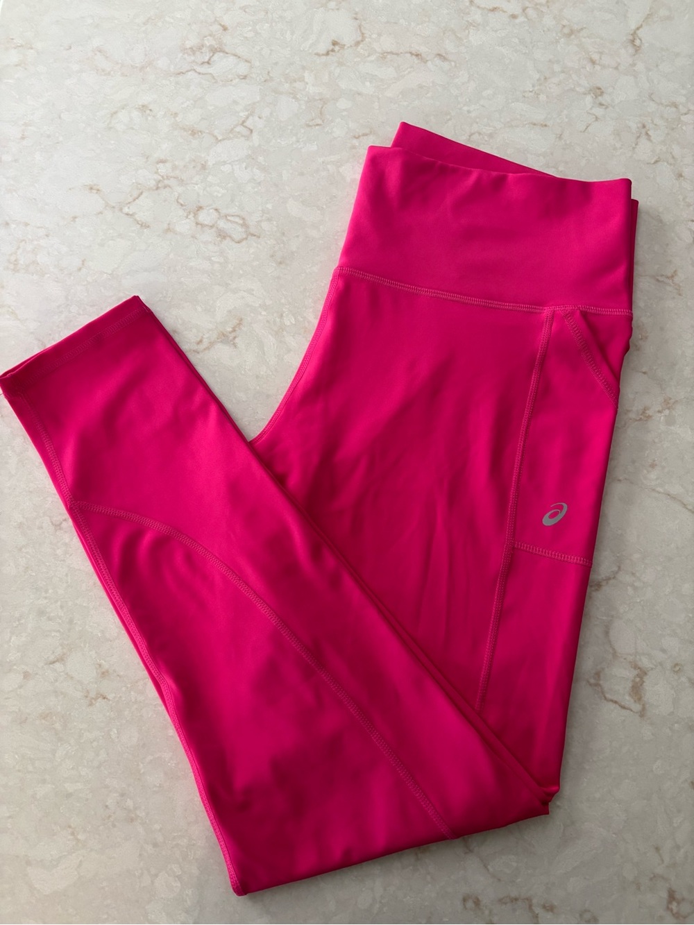 Asics Hot Pink High-Waist Performance Leggings